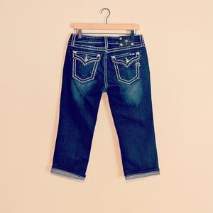 MISS ME Signature Cuffed Capri Women's Size 30